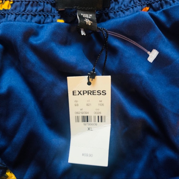 EXPRESS Floral Wrap Front Maxi Skirt Sz XL - Picture 6 of 11